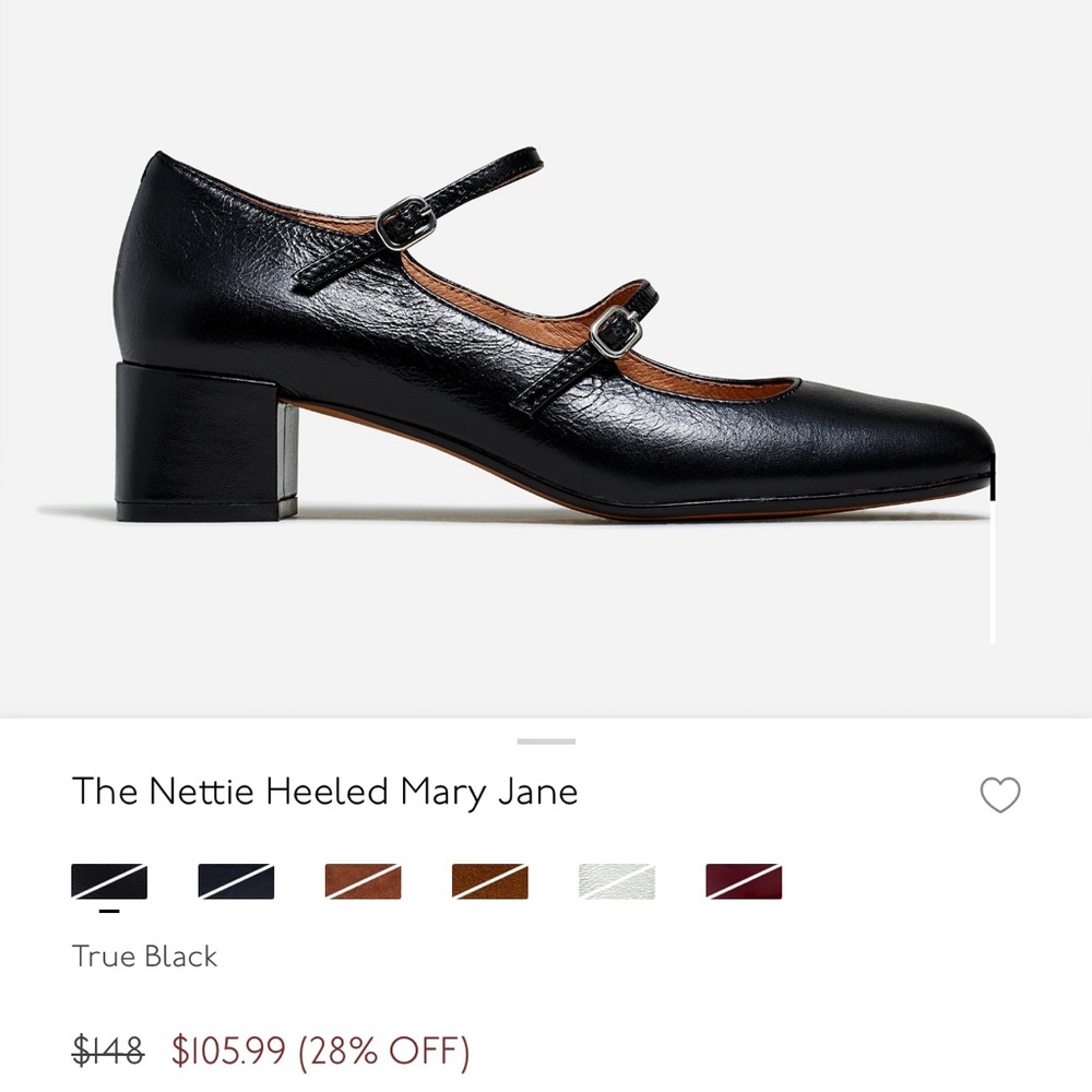 Madewell leather mary janes